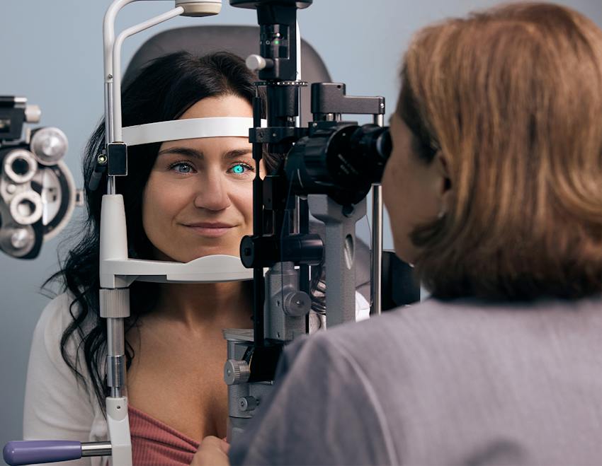 doctor examing a patient