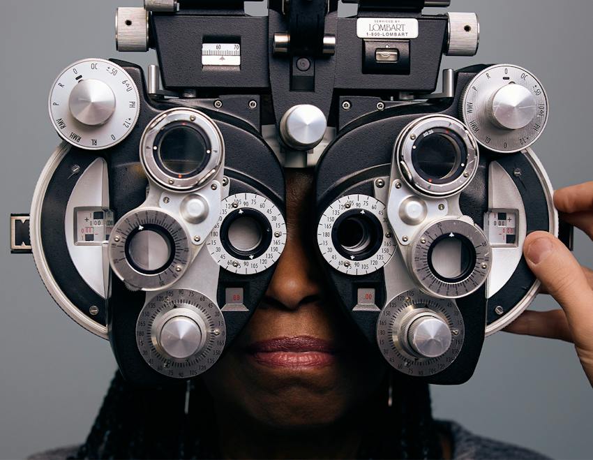 Eye exam equipment