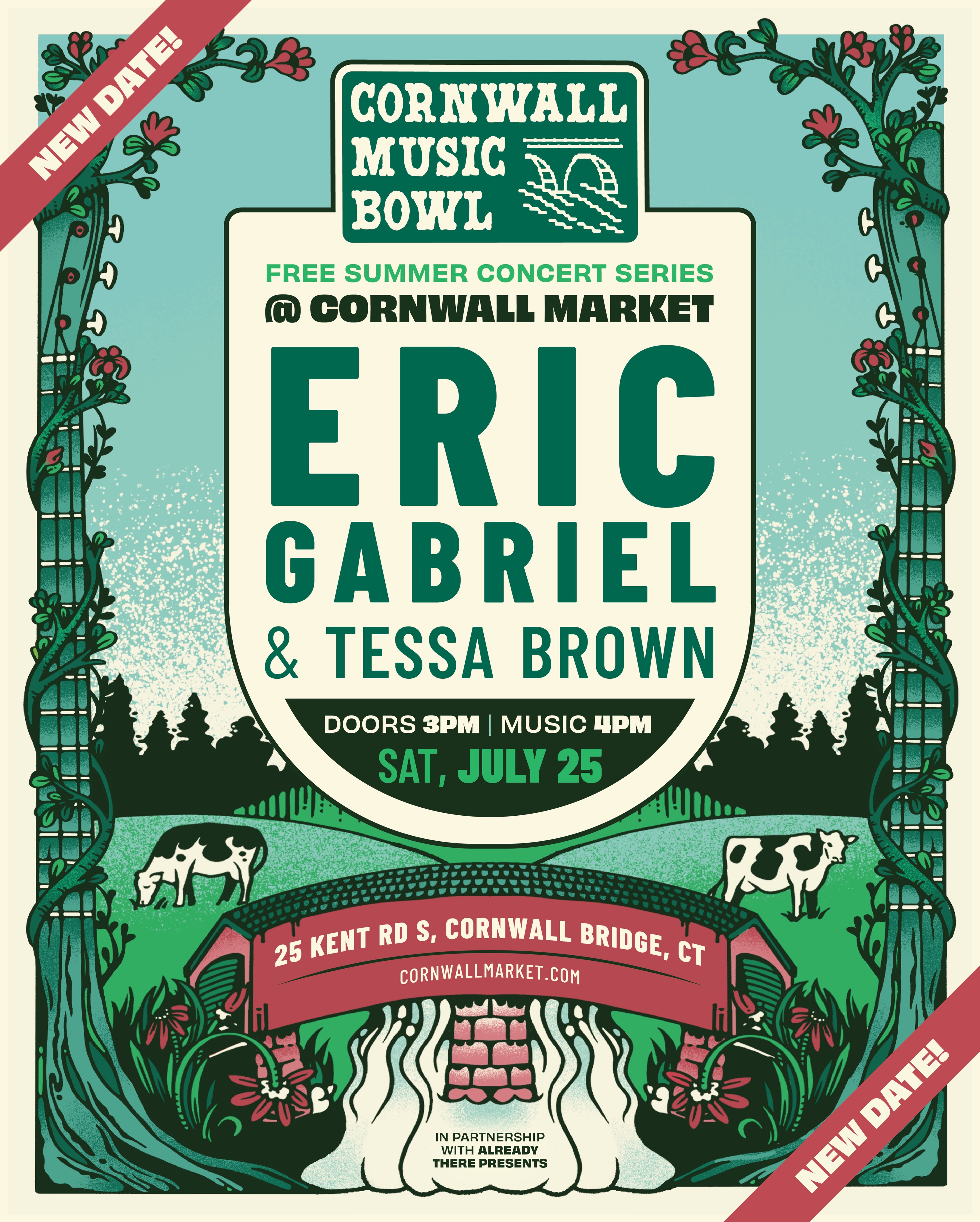 Cornwall Music Bowl — Eric Gabriel and Tessa Brown show artwork
