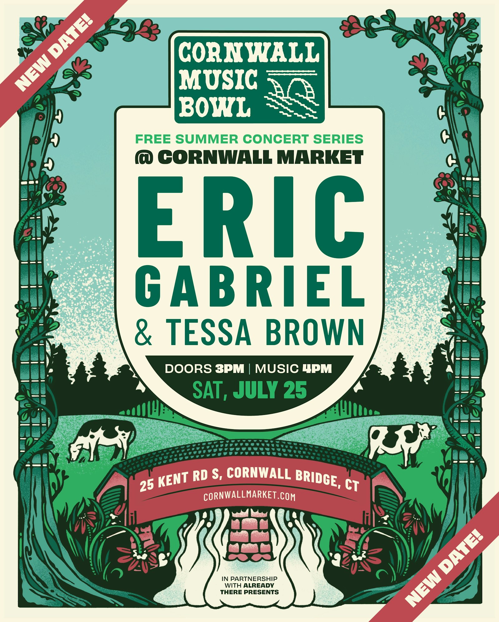 Cornwall Music Bowl — Eric Gabriel and Tessa Brown show artwork