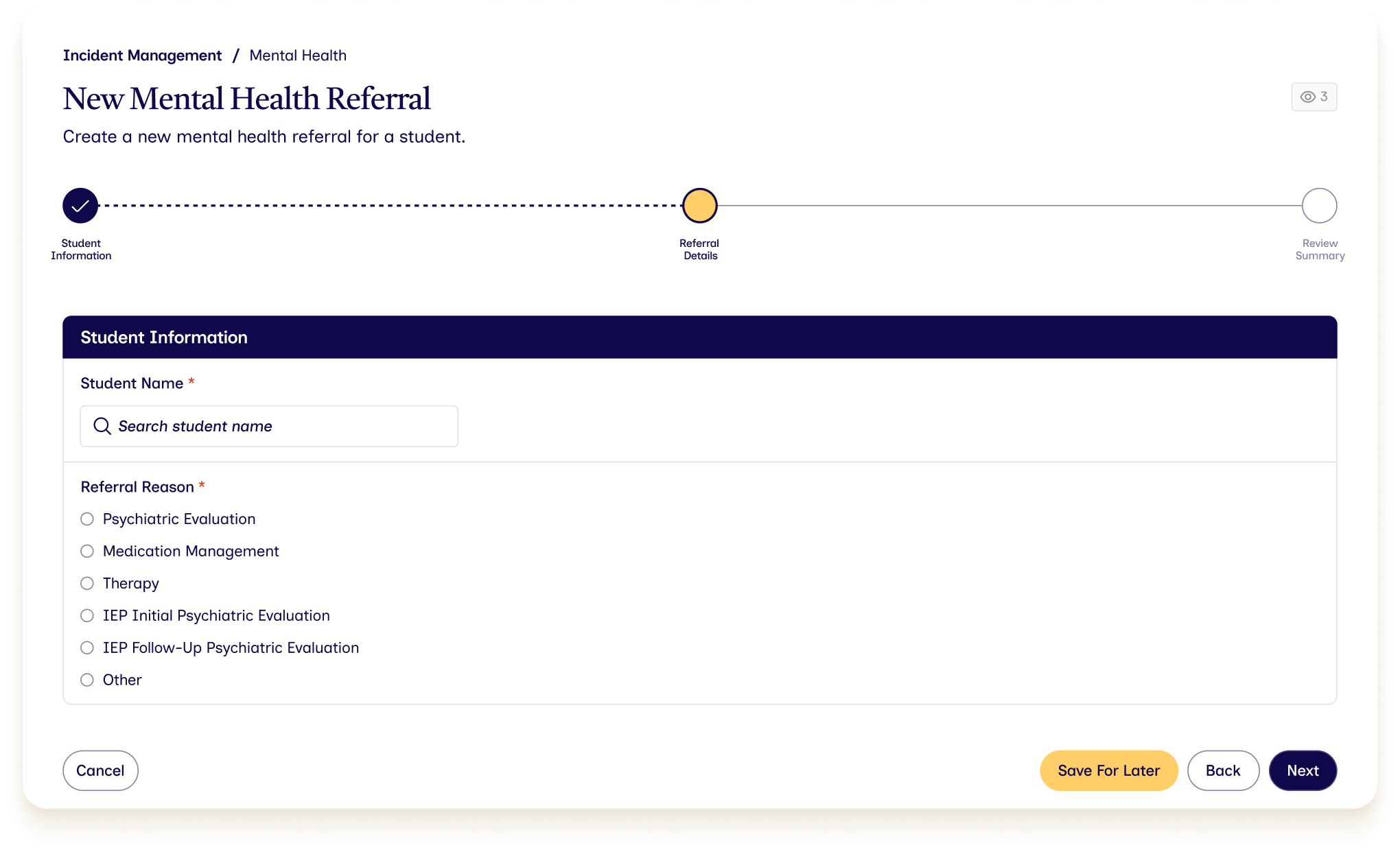 The school behavioral health platform