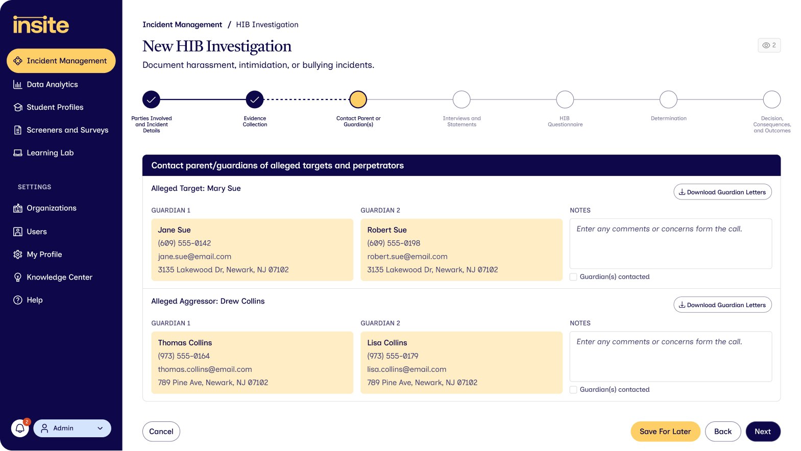 Harassment, Intimidation & Bullying (HIB)