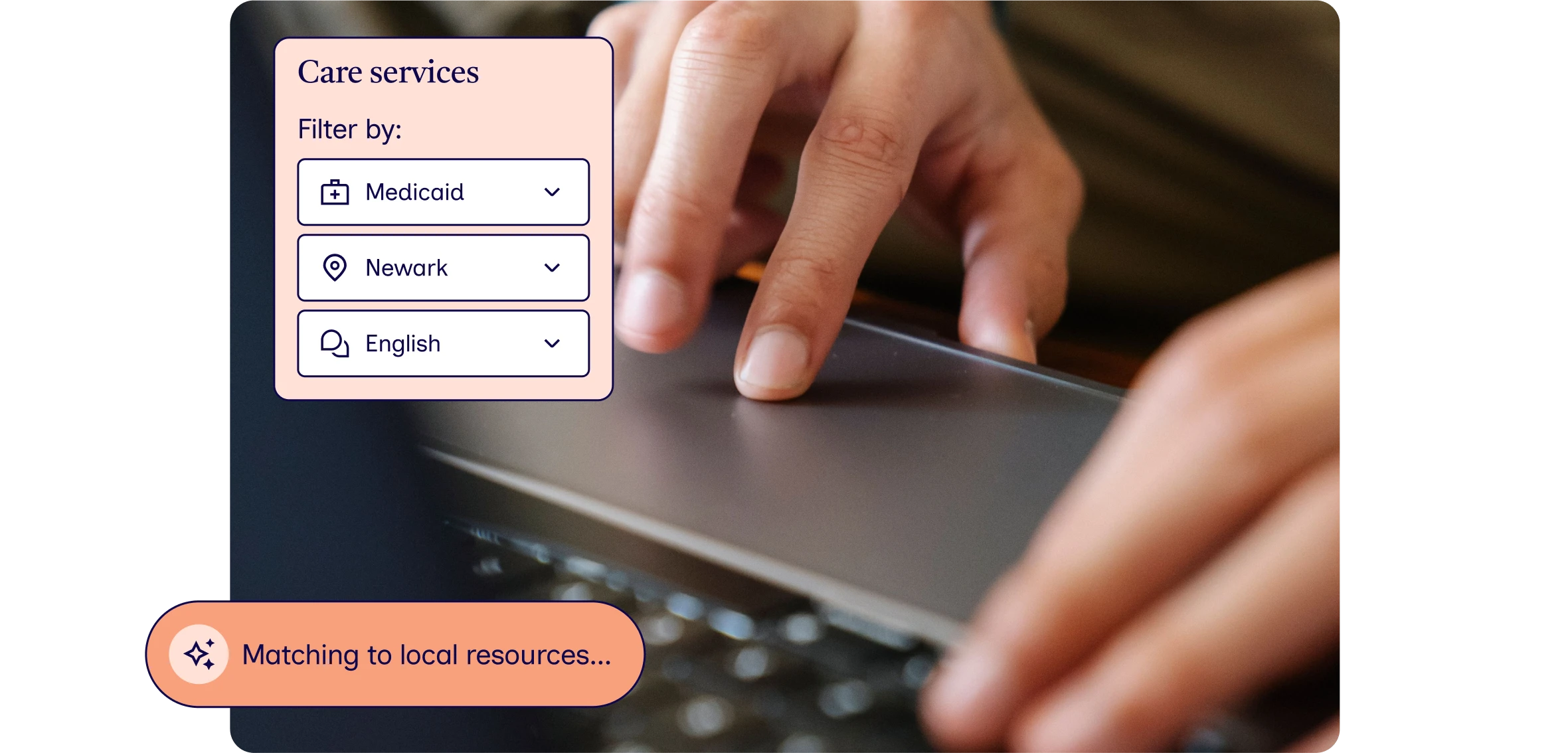 Technology-supported matching to local resources