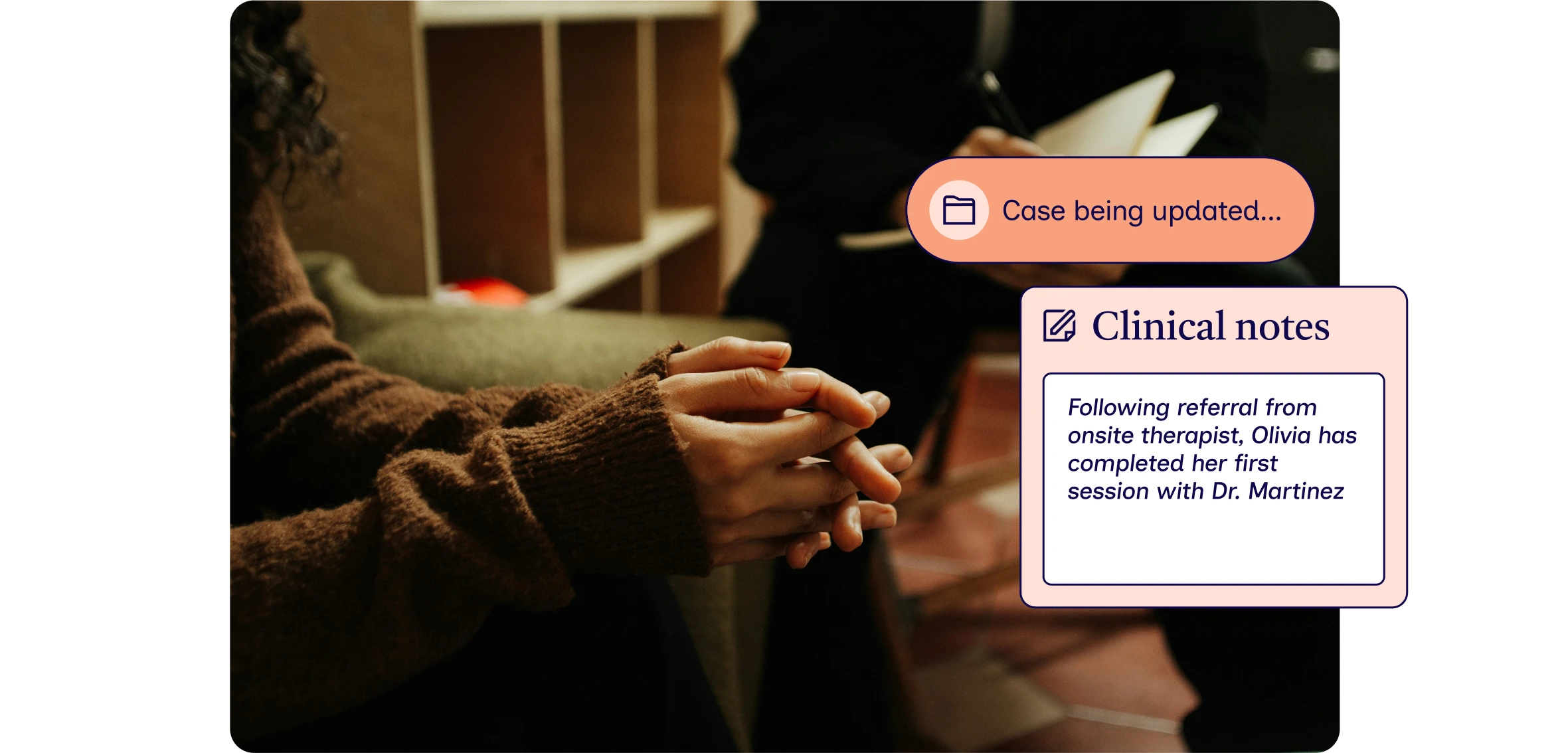 Onsite therapists backed by psychiatric expertise