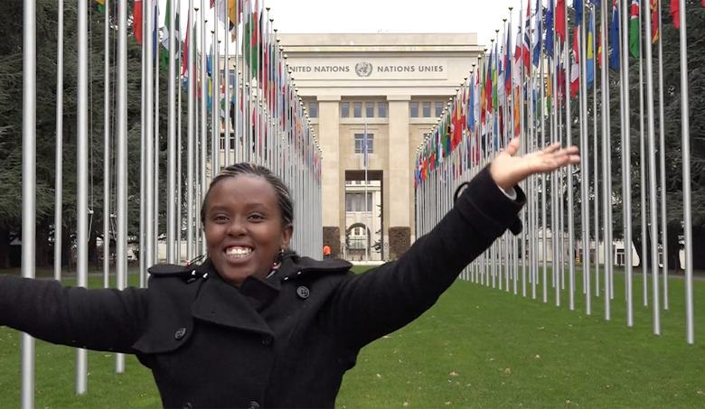 KENYAN EMILY (20) ADDRESSES THE UN HUMAN RIGHTS COUNCIL
