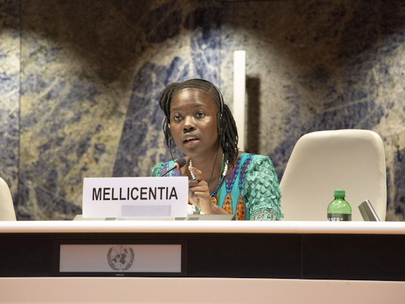 Maurice, Hibatu en Ayesha pleiten bij de Verenigde Naties voor meisjesrechten