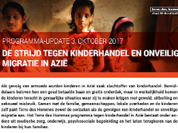 Programma update: Kinderhandel in Azië 2017 Terre des Hommes