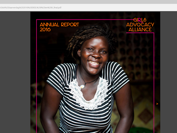 Girls Advocacy Alliance Annual Report 2016 Terre des Hommes seksuele uitbuiting van kinderen