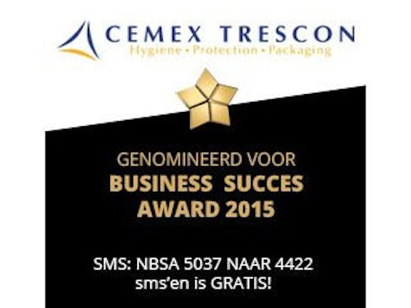 Het bedrijf Cemex Trescon wil een geldprijs van €100.000 schenken aan een aantal goede doel waaronder Terre des Hommes als het de Nationale Business Succes Award 2015 wint.  
