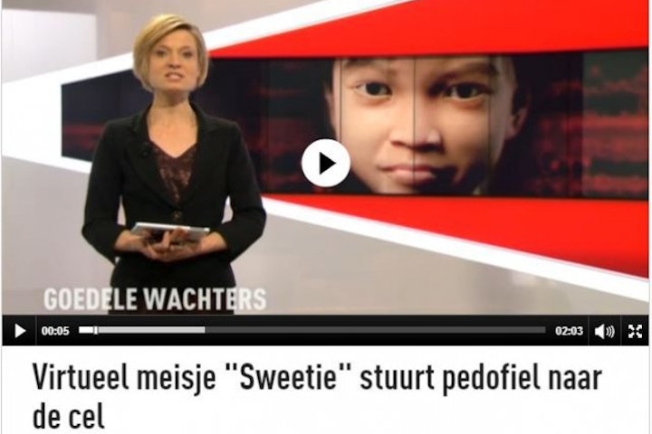 Sweetie veroordeling in België Terre des Hommes webcamseks met kinderen