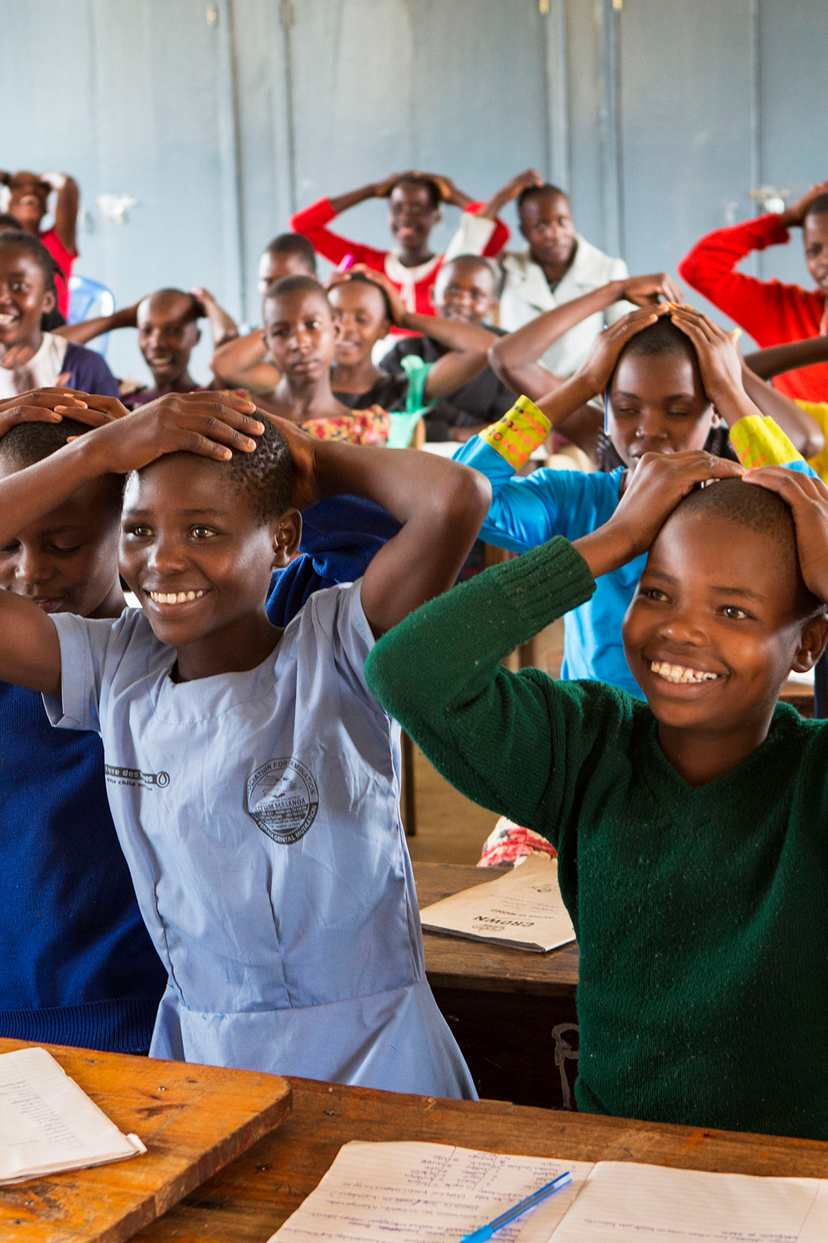 children in classroom