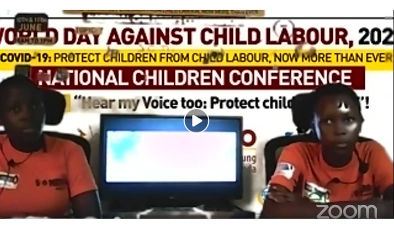 Virtual conference for Ugandan children on COVID-19 and child labour