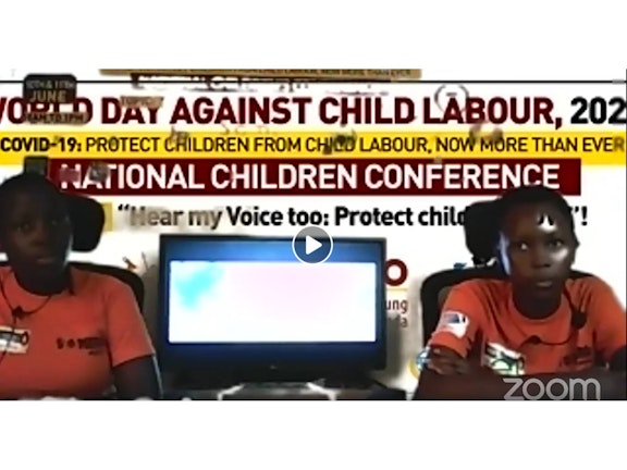 Virtual conference for Ugandan children on COVID-19 and child labour