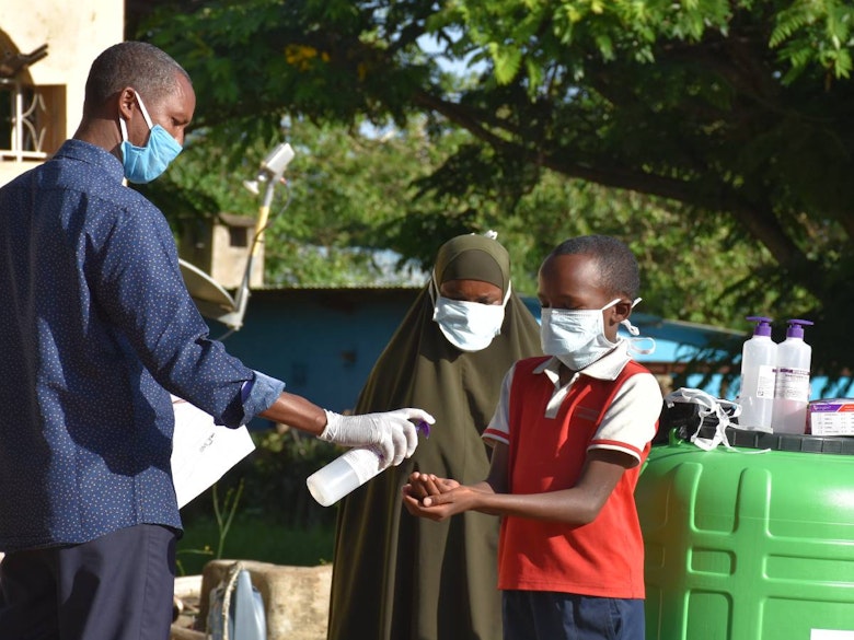 Handwashing instruction to prevent Covid-19