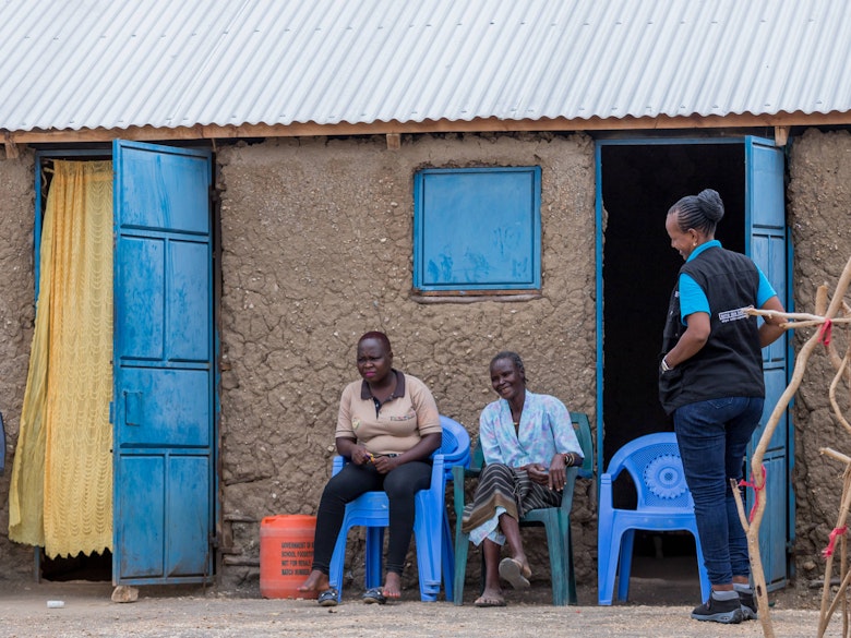 Home visit in Turkana, Kenya