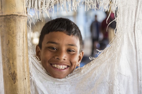 A smilling boy from Nepal 