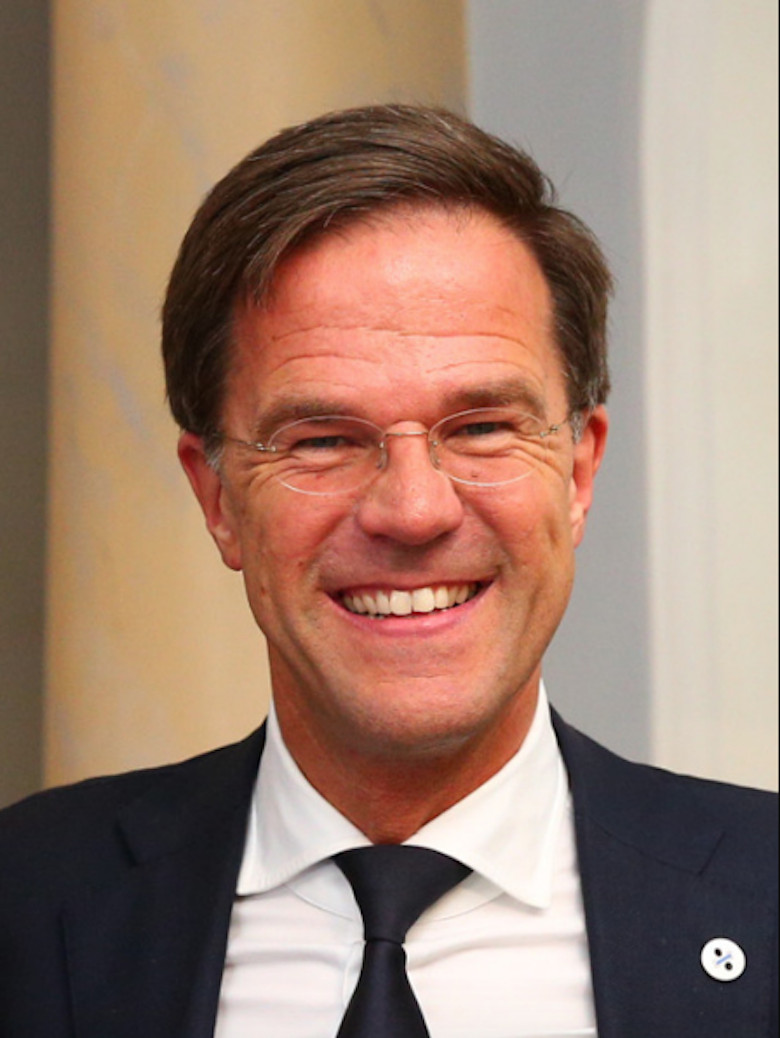 Minister-President Mark Rutte, foto van Wikipedia