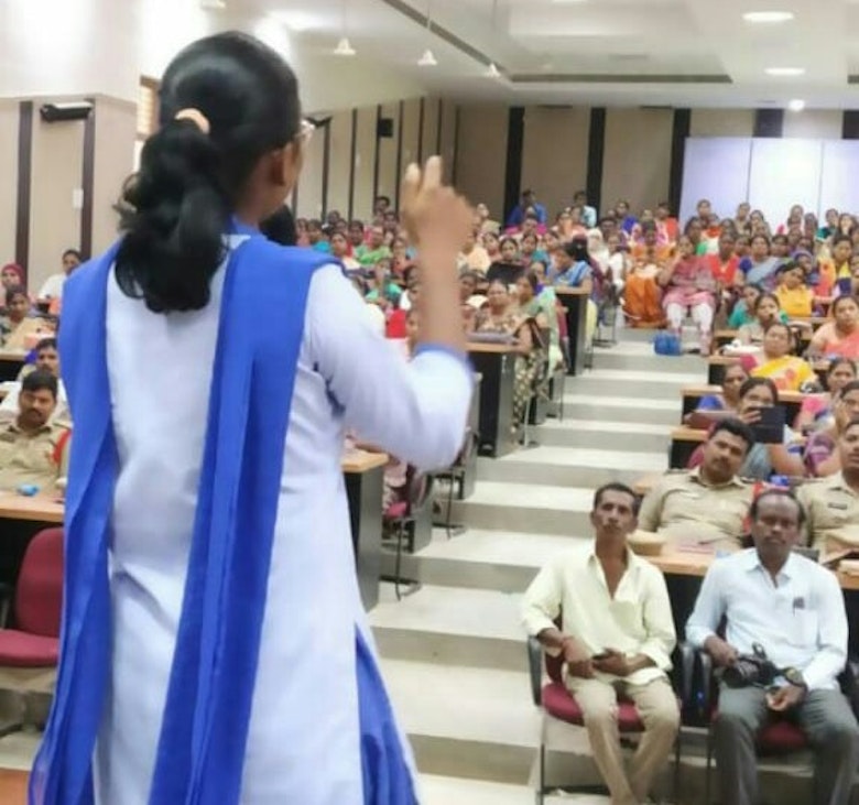 Youth advocate speaking 