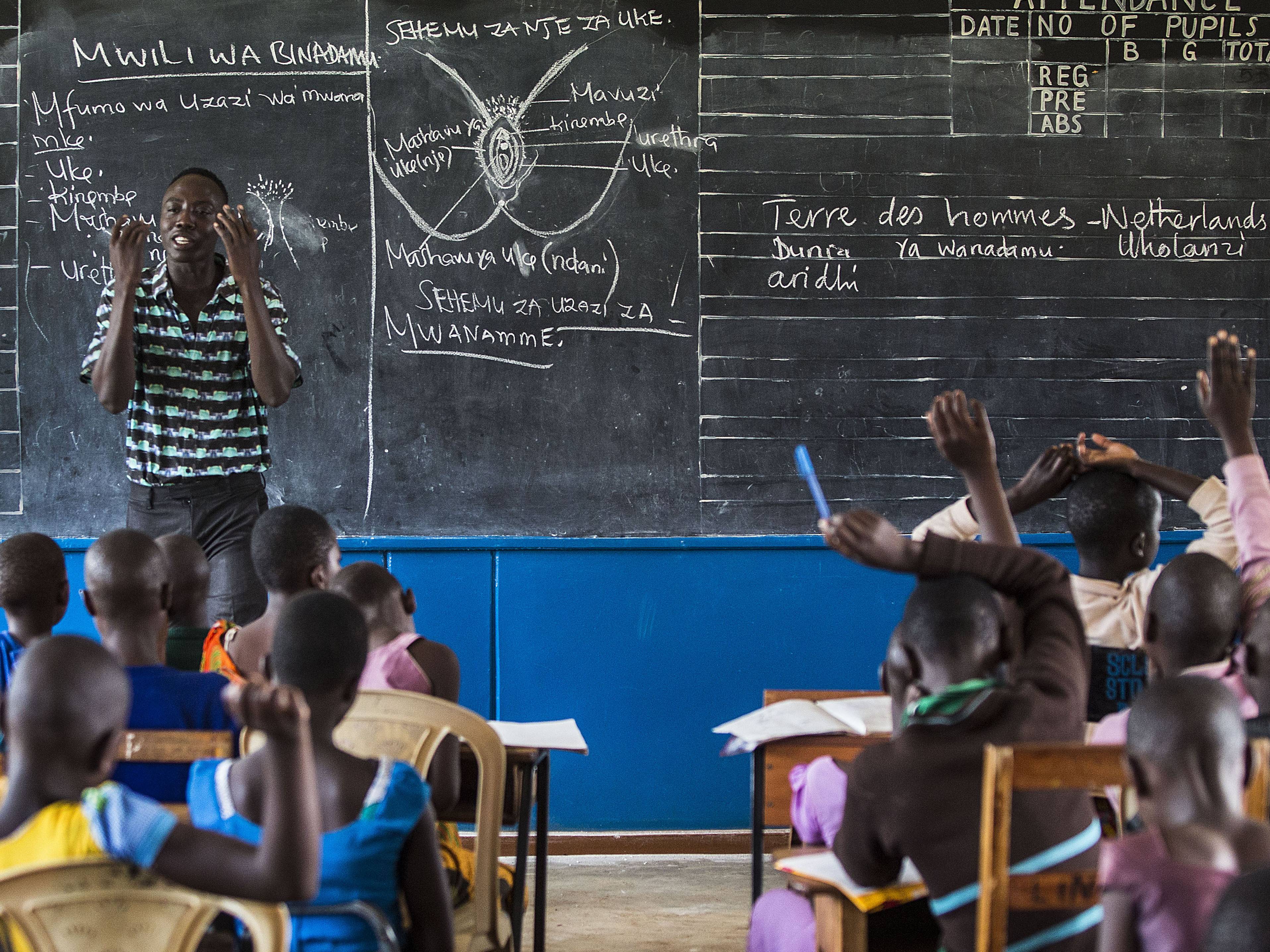 FGM awareness session at the Masanga rescue centre, Tanzania