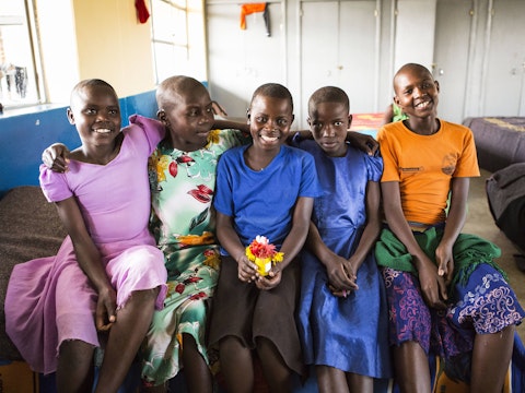 Girls at the Masanga rescue centre, Tanzania