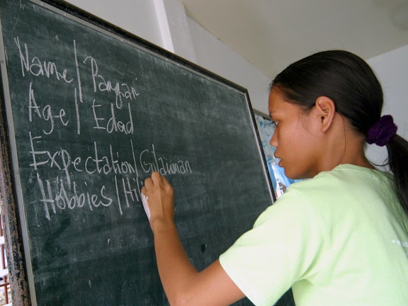Onderwijs in de Filipijnen, foto Benno Neeleman, 2008