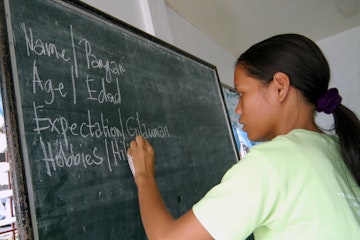Onderwijs in de Filipijnen, foto Benne Neeleman, 2008