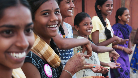 children smiling