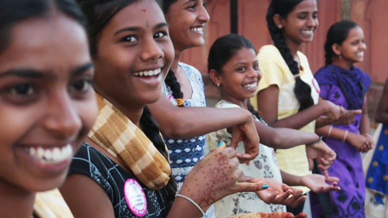 children smiling