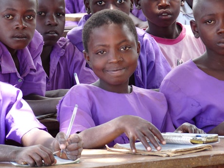 School girl in Uganda