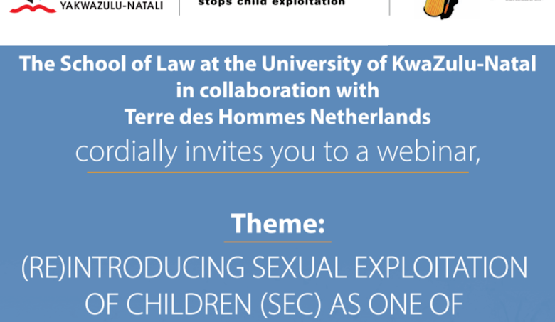 Friday 20th May 2022: online webinar (Re)Introdi=uding sexual exploitation of children as a worst form of child labour