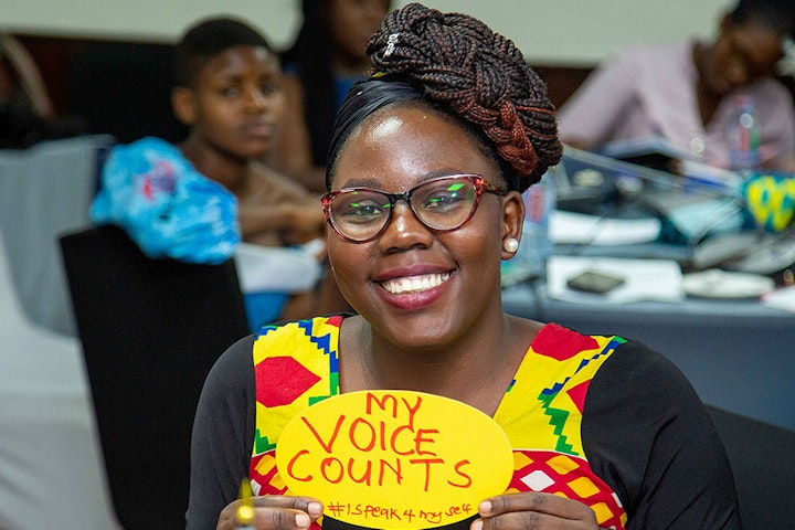 Afrikaanse meisjes en jonge vrouwen laten hun stem horen in Ghana