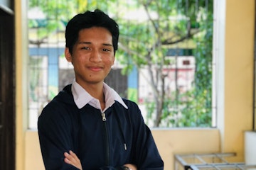Jed, a youth advocate in the Philippines