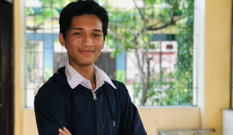 Jed, a youth advocate in the Philippines