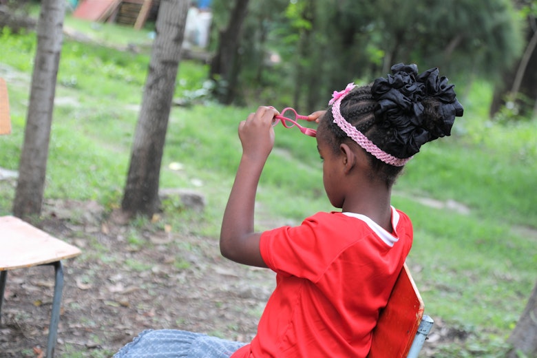 Eldana with her glasses