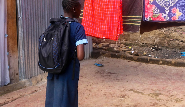 Sophie going to school