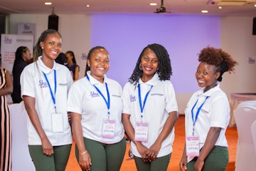 She Leads GYW advocates attending the launch event