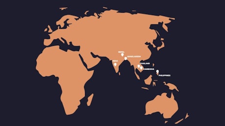Where we Work in Asia