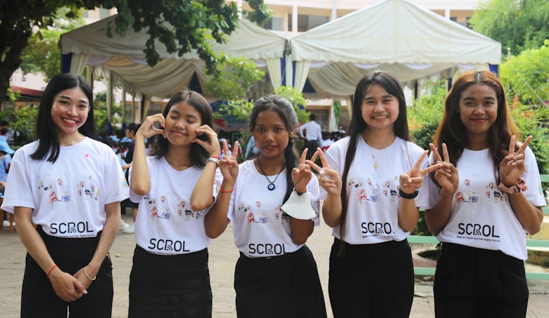 Child led campaign in Cambodia