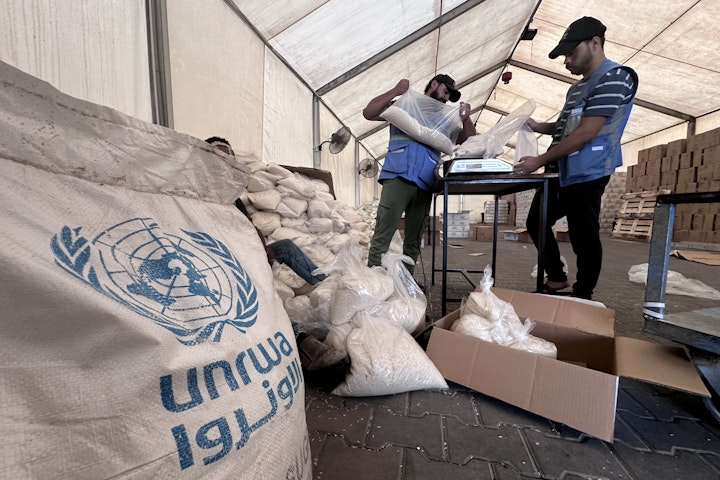 De hulp van UNRWA is essentieel voor NGO's om hun werk in Gaza te doen