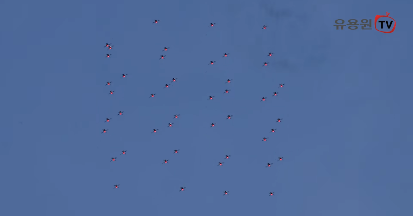 Target drones with lights on patiently waiting to be acquired and engaged Target drones with lights on patiently waiting to be acquired and engaged