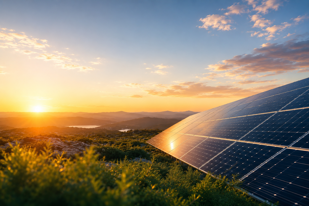 A renewable energy transition site