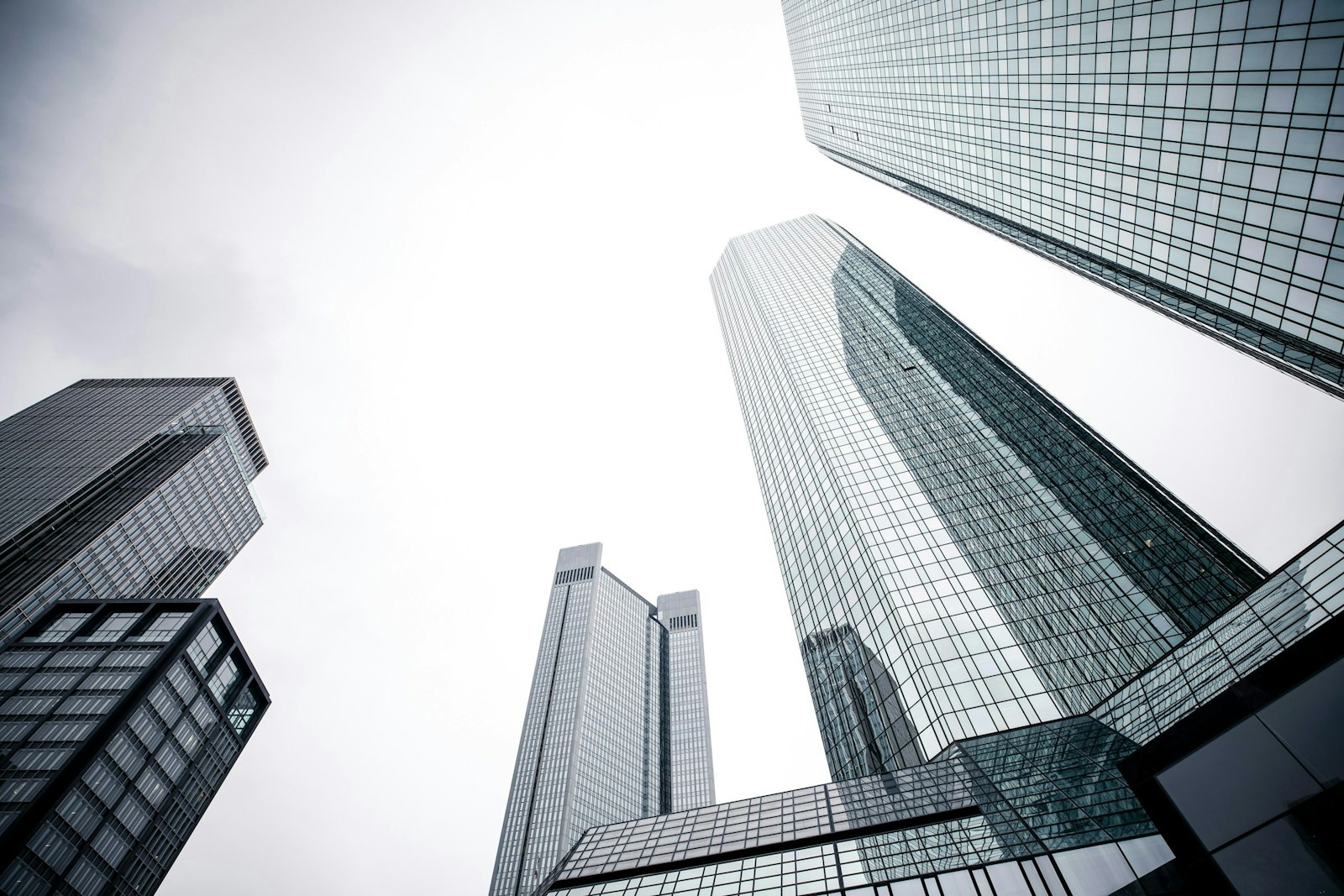 Low angle photography of high rise buildings.