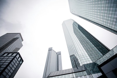 Low angle photography of high rise buildings.