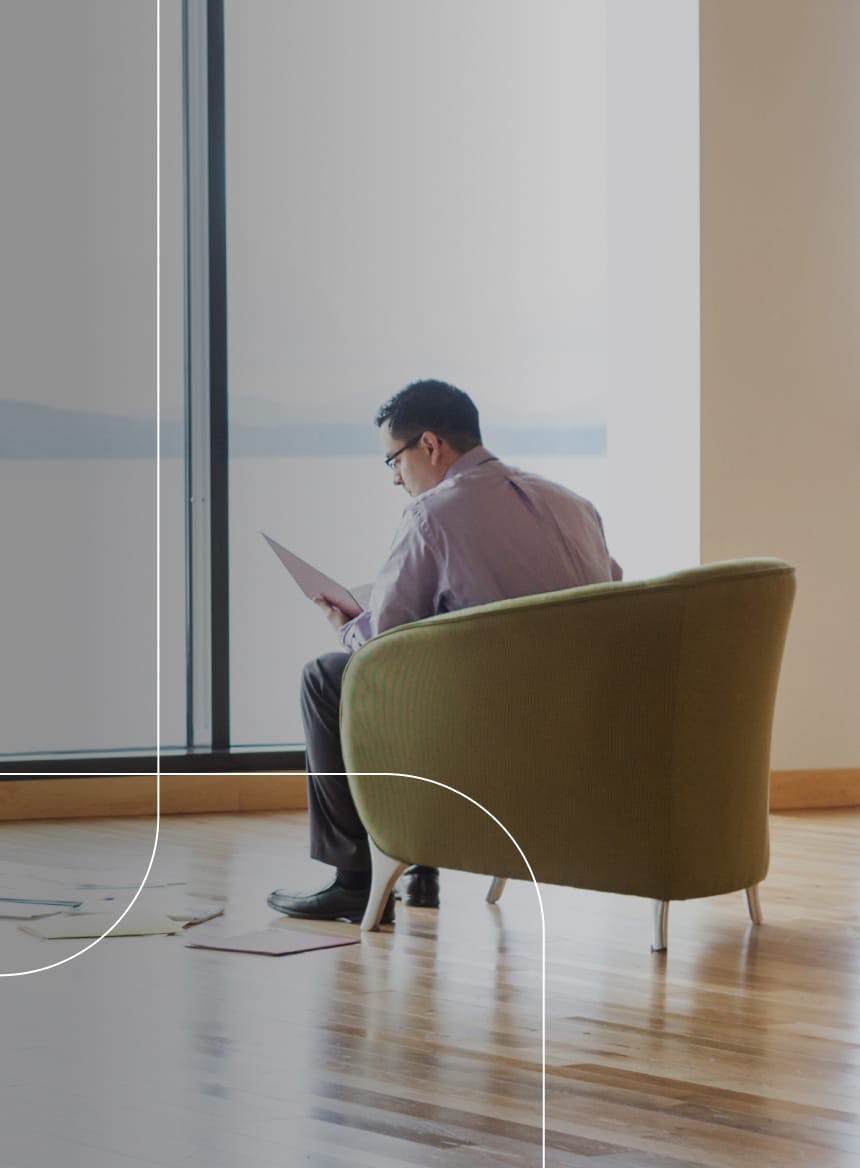 man sitting in a chair