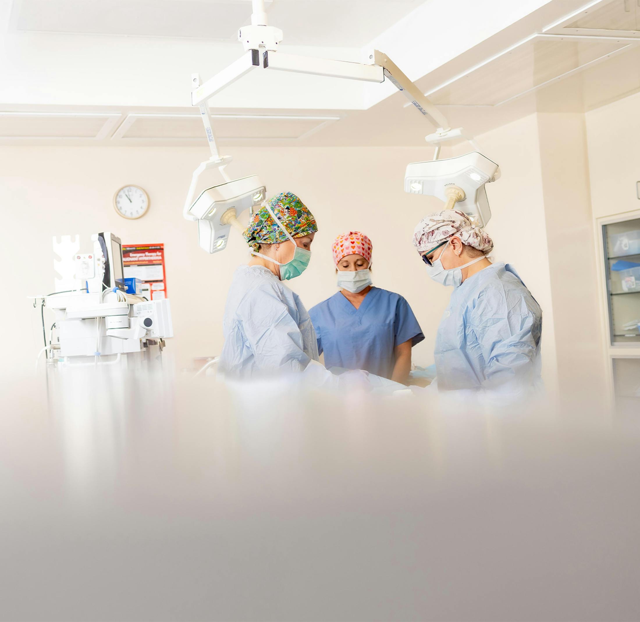 Doctor's during surgery