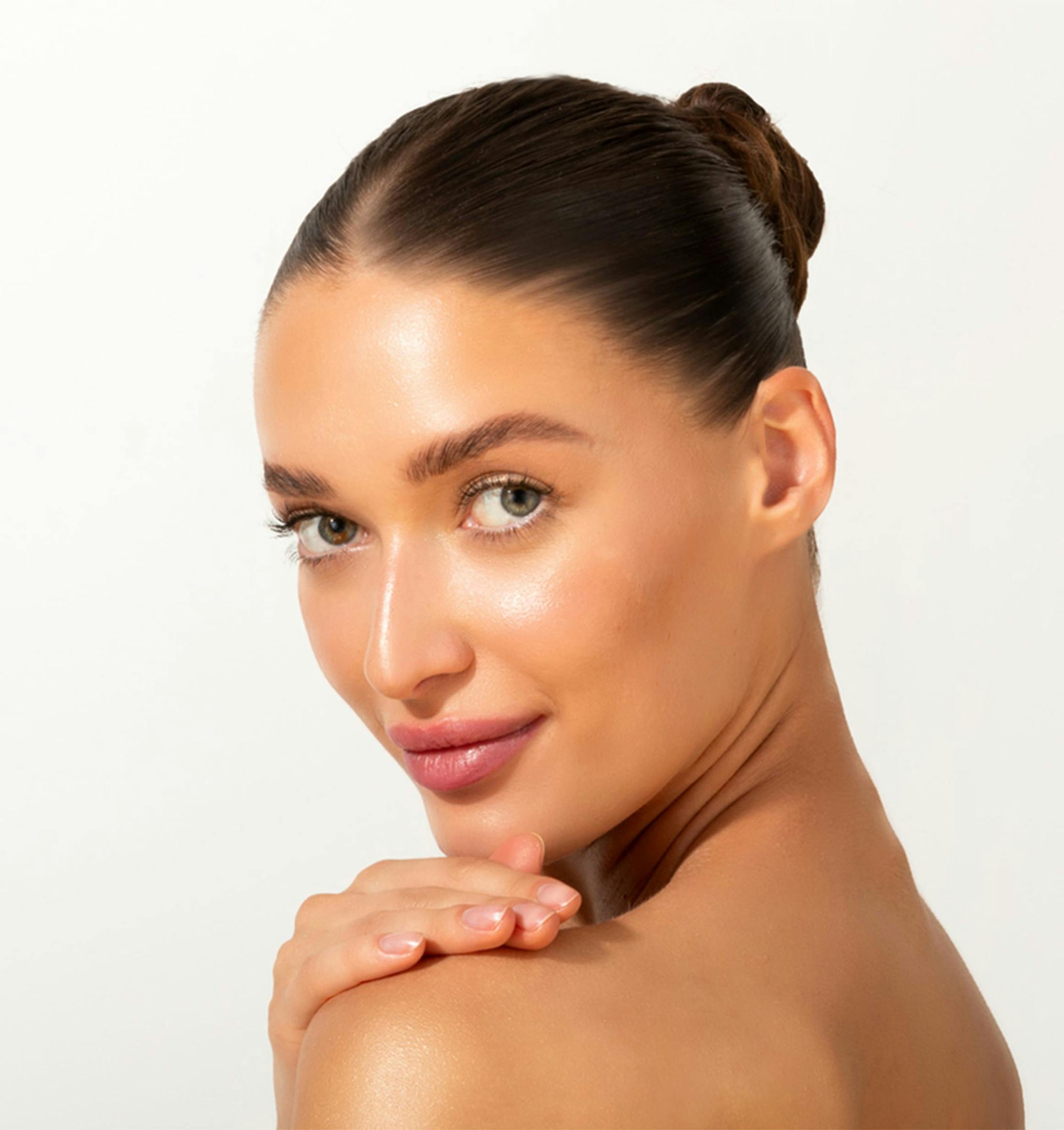 women soft smiling