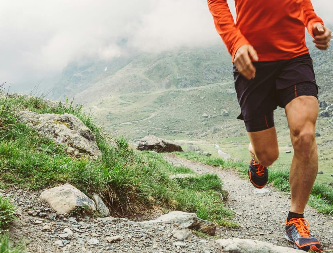A man running