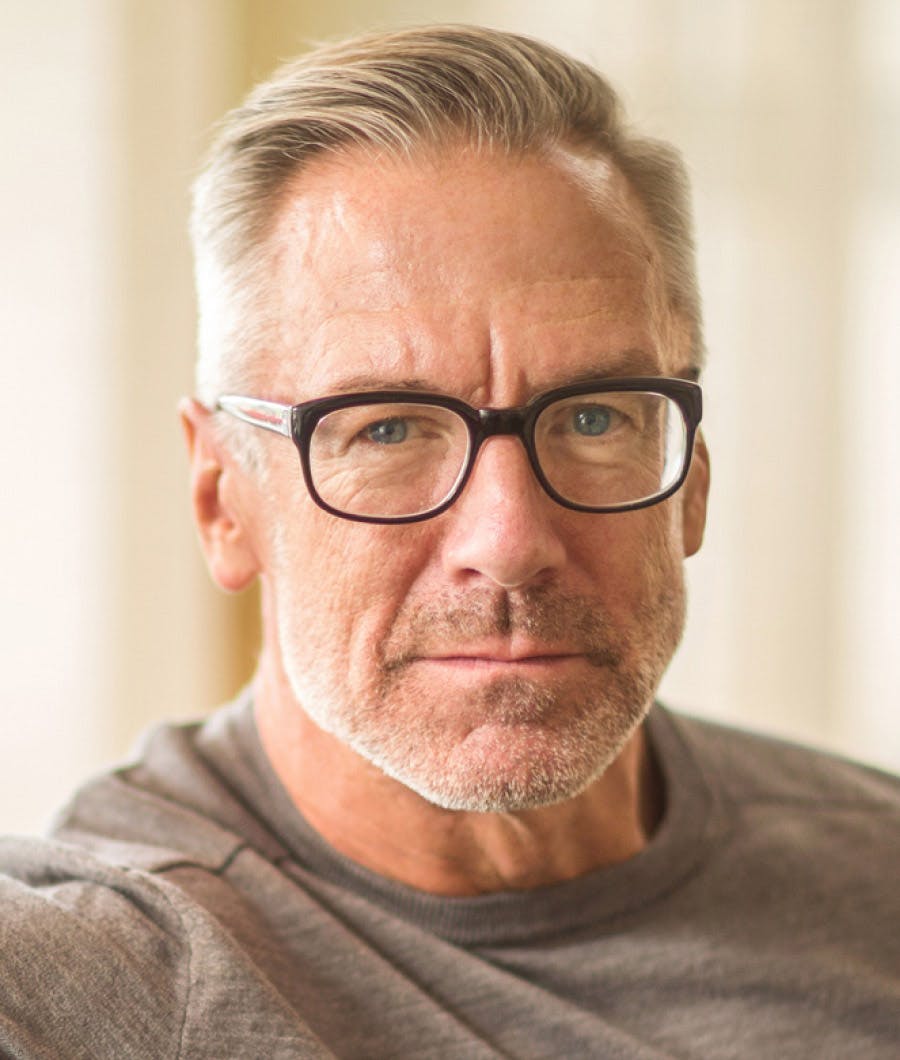 Older man with glasses