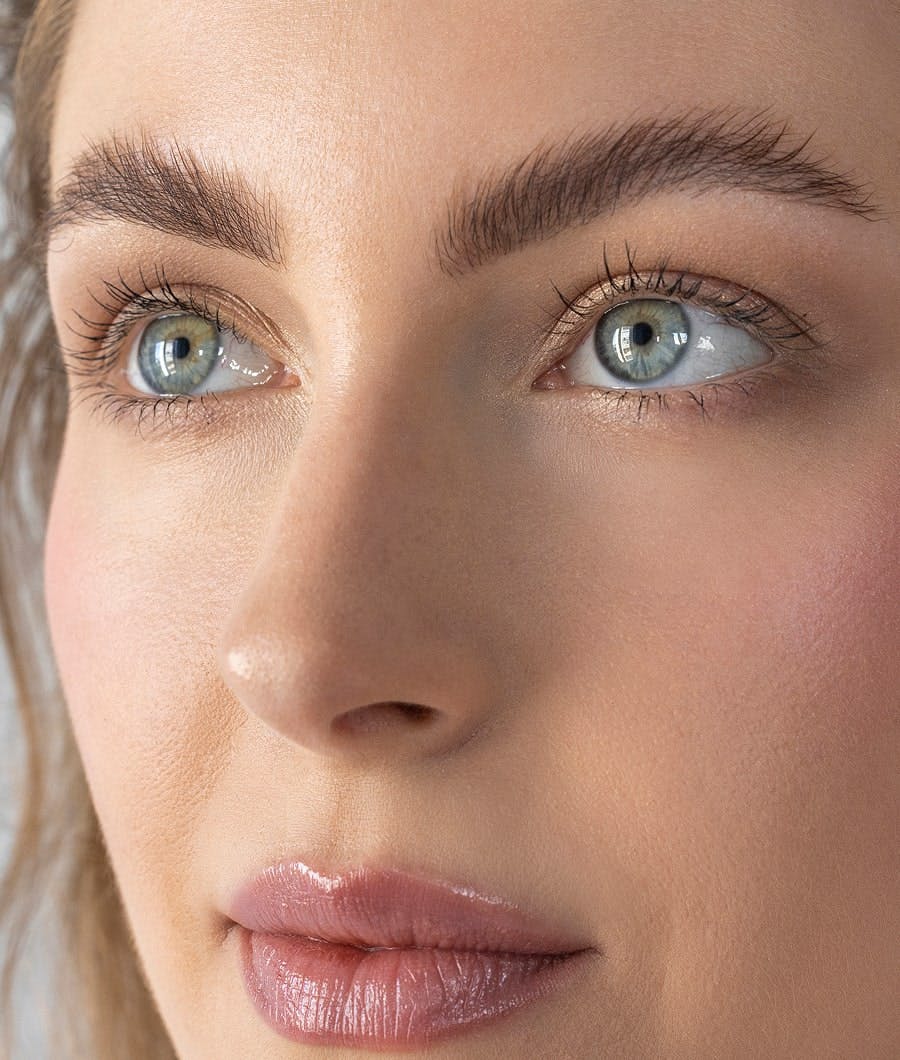 image of woman's large eyebrows