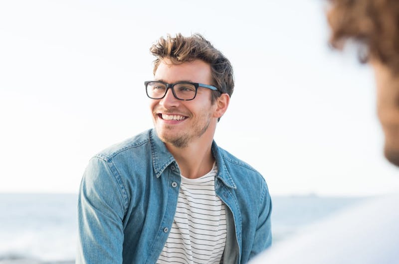 man smiling
